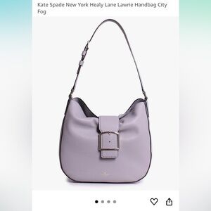 Kate Spade Healy Lane Lawrie Bag + Matching Cobble Hill Wallet--City Fog (gray)